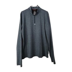Gerry Long Sleeve 1/4‎ Zip Shirt Men Large Turquoise